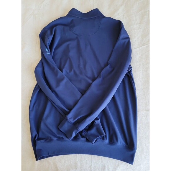 Donald Ross Mens L Pullover 1/2 Zip Blue Softshell Golf Logo Banded Waist Casual - Picture 11 of 11